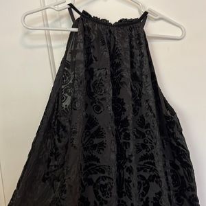 BNWT Black Velvet Burnout Blouse Max Studio